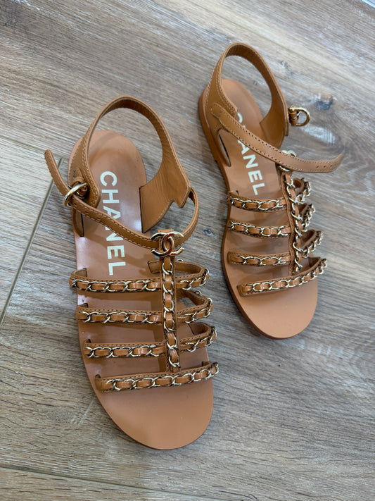 Chanel sandals, 38.5