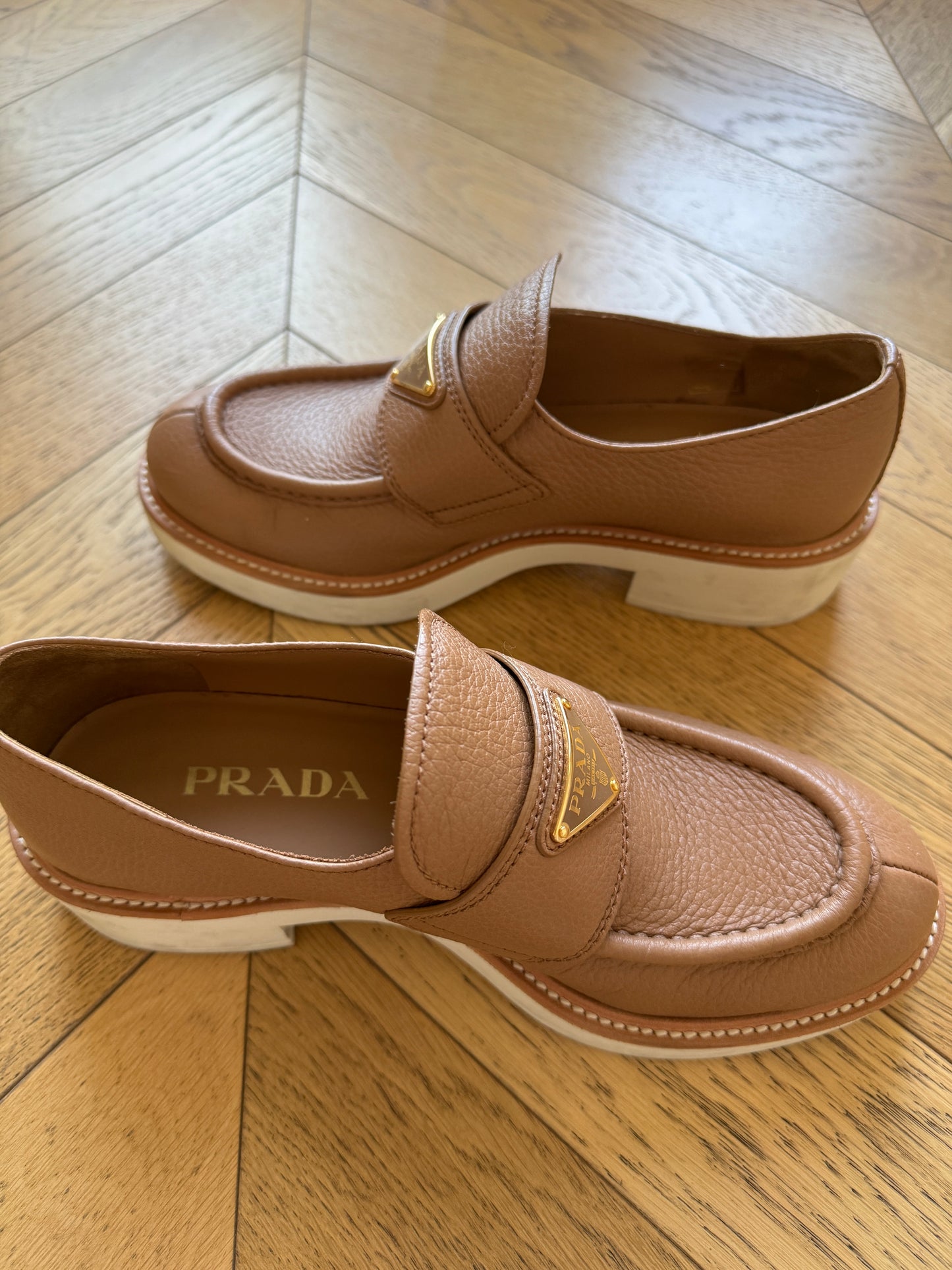 Prada Loafer 37.5 (runs big I’m a 38.5)