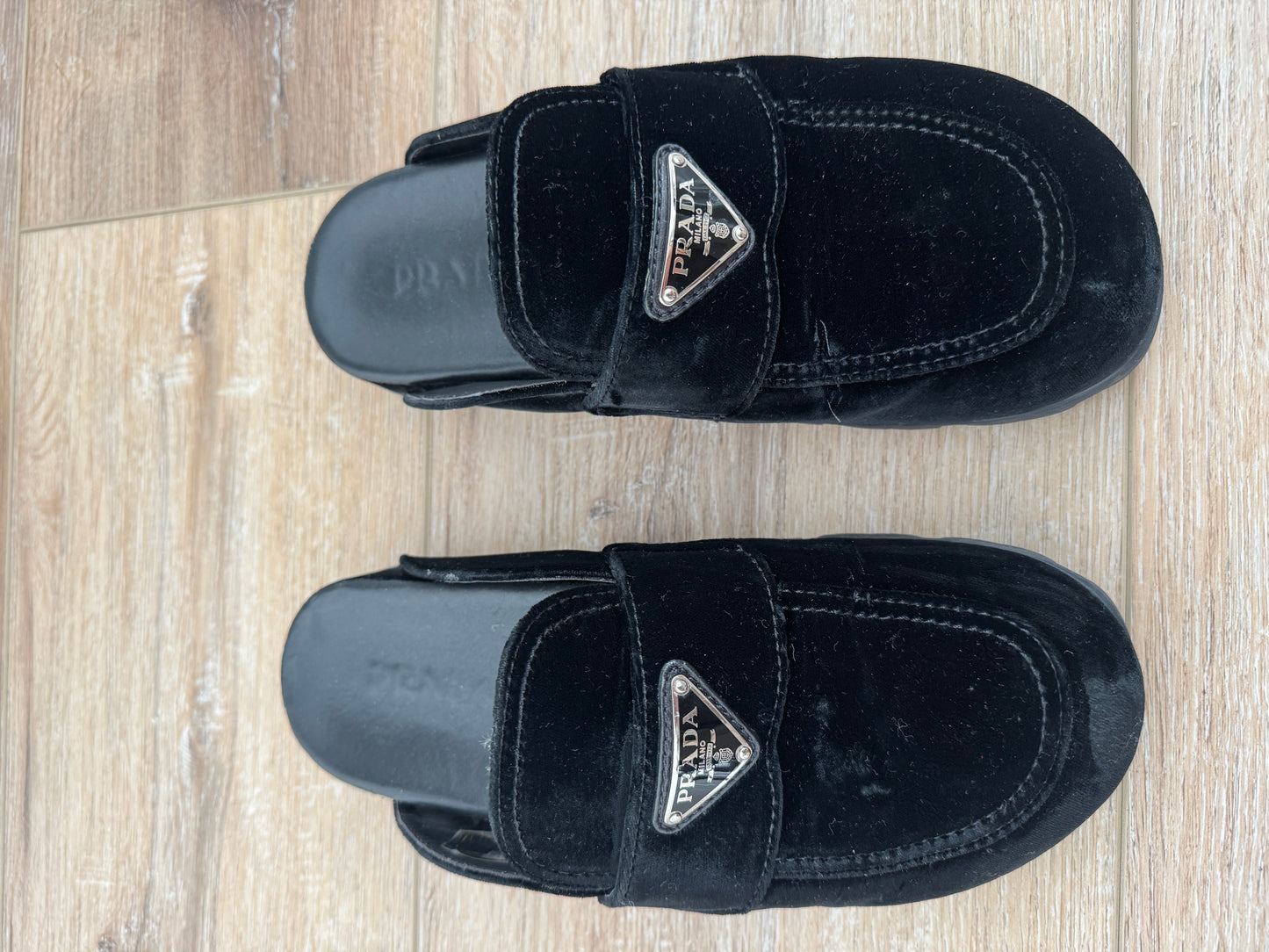 Prada Velvet Loafer, 38