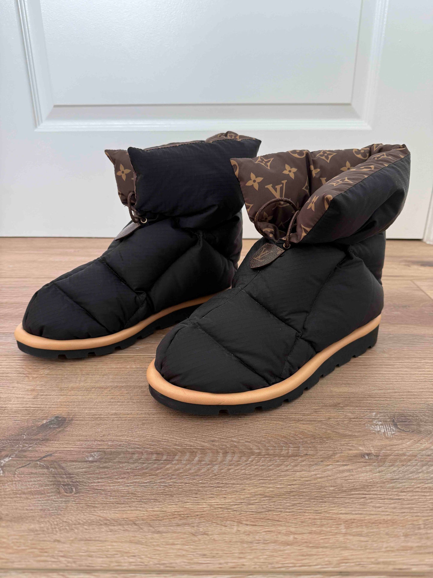 Louis Vuitton Nylon Monogram Boot, 38