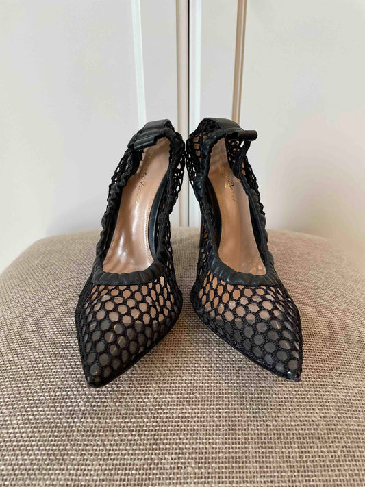 Gianvito Rossi Netted Heels, 38