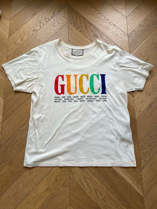 Gucci Colorful Men's Logo Tee, XL