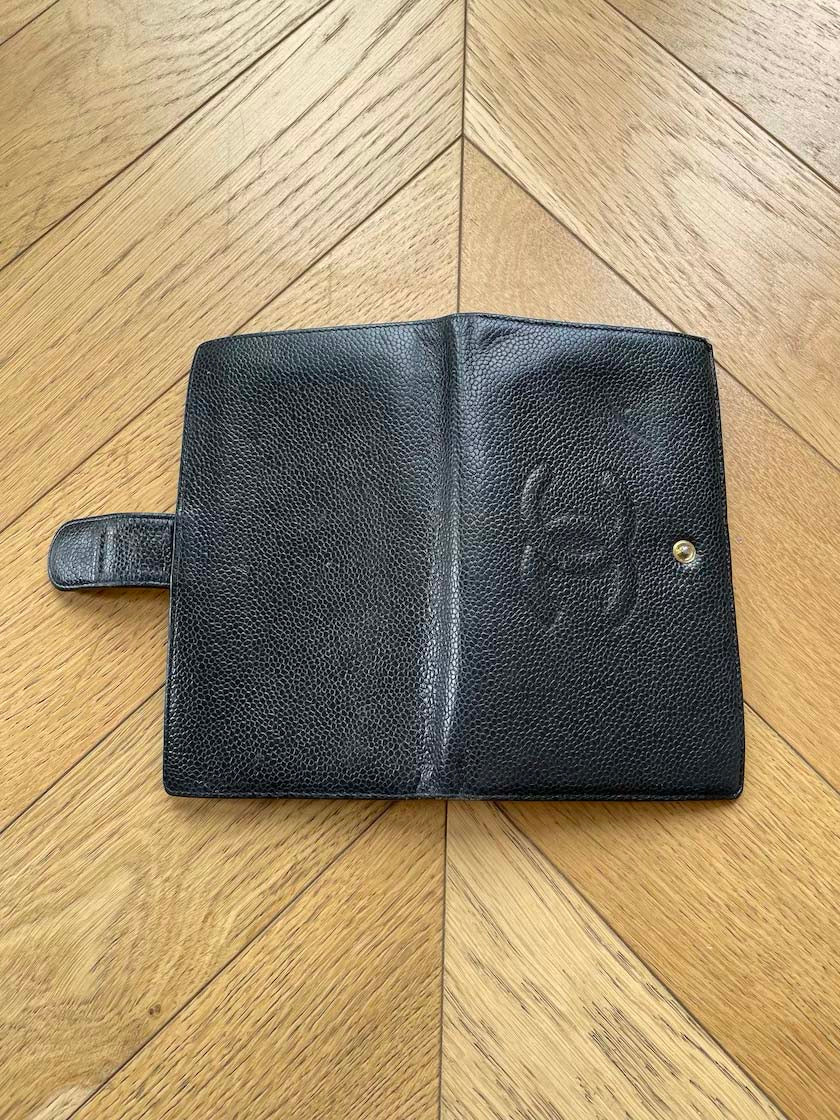 Chanel Black Folded Wallet