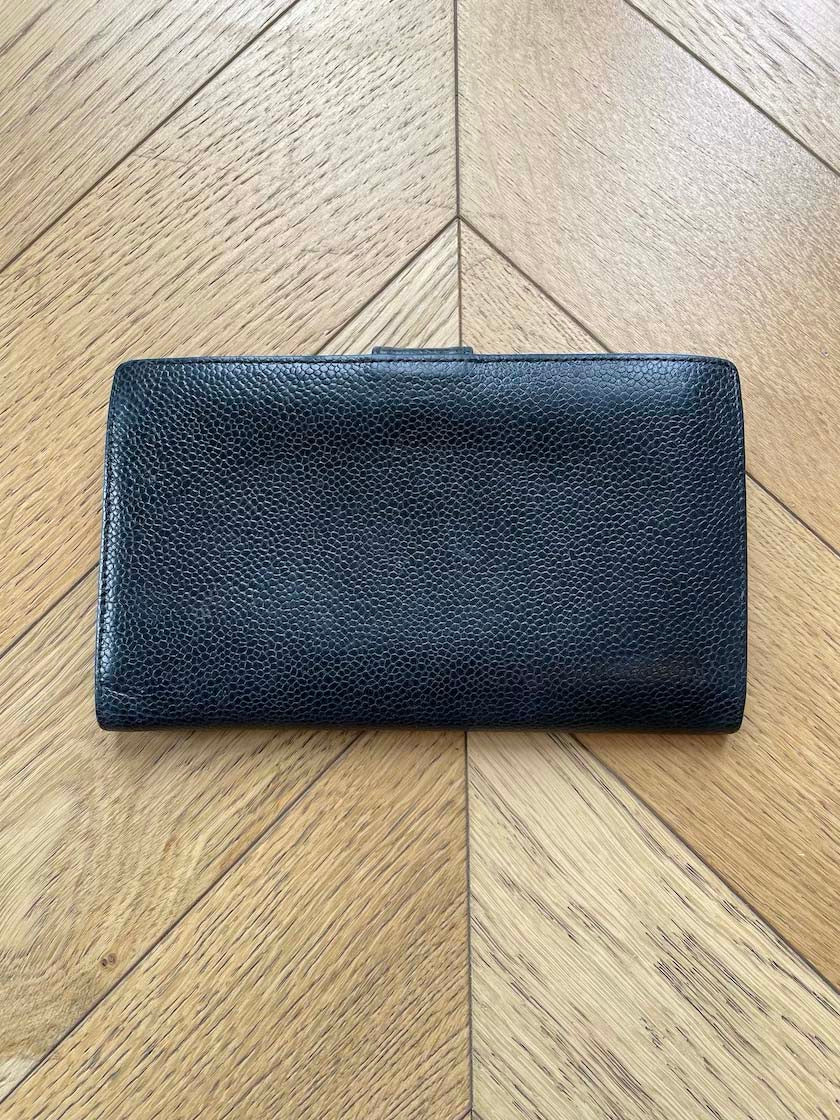 Chanel Black Folded Wallet