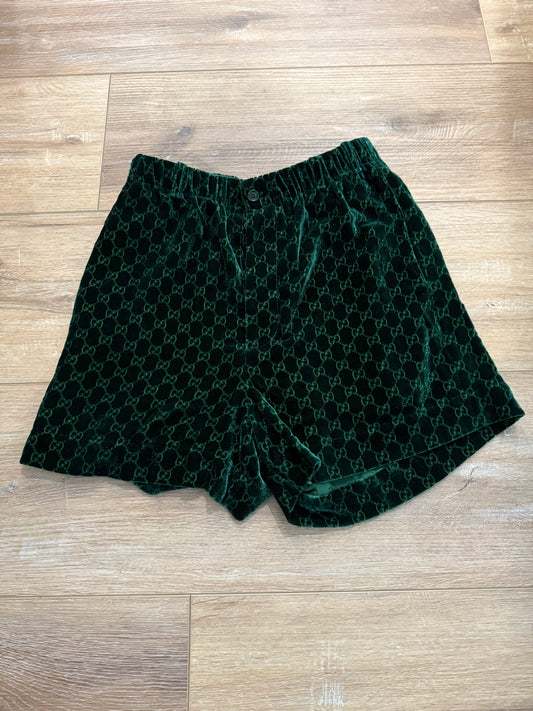 Gucci Velvet Shorts, 36