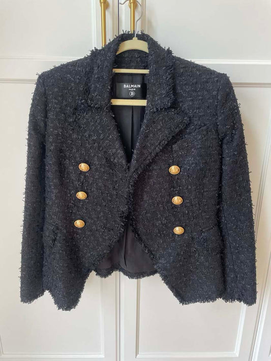 Balmain Tweed double breasted Blazer, 38