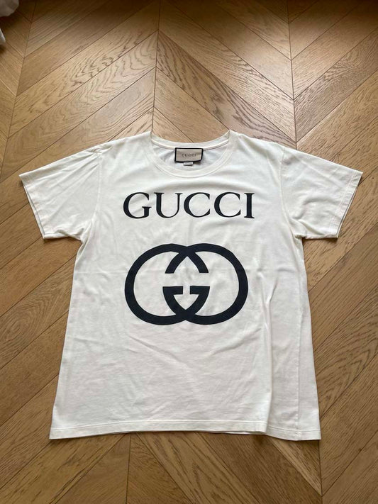 Gucci Black & White Logo Tee, S