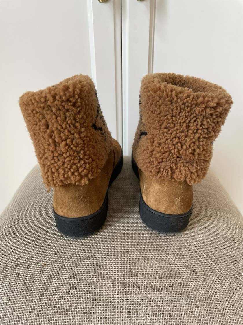 Louis Vuitton Shearling Boots, 36