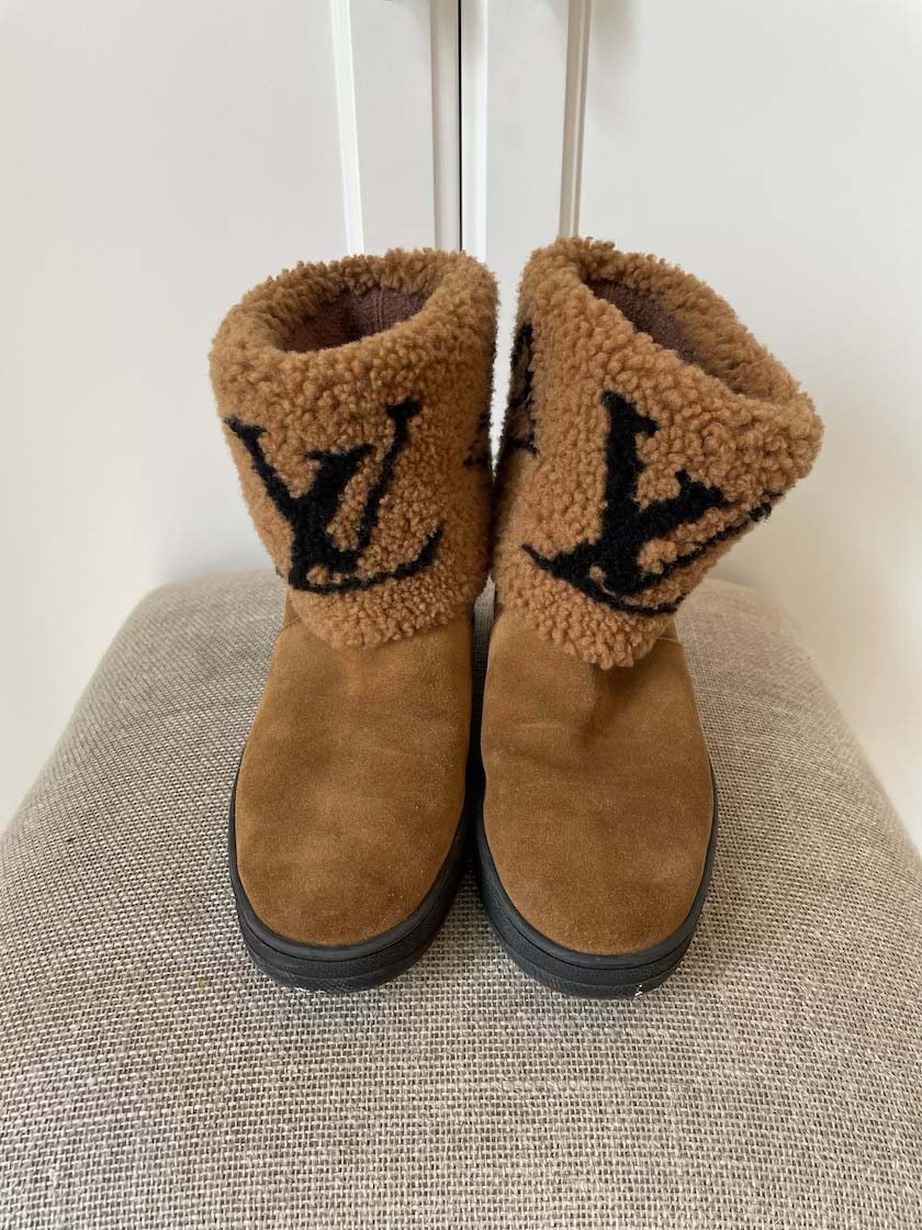 Louis Vuitton Shearling Boots, 36