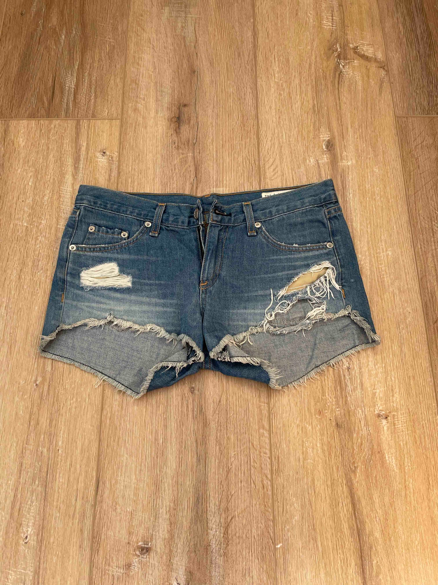 Rag & Bone Distressed Denim Shorts