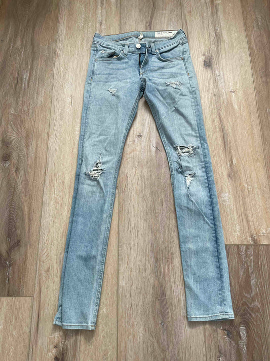 Rag & Bone Light Wash Distressed Jeans