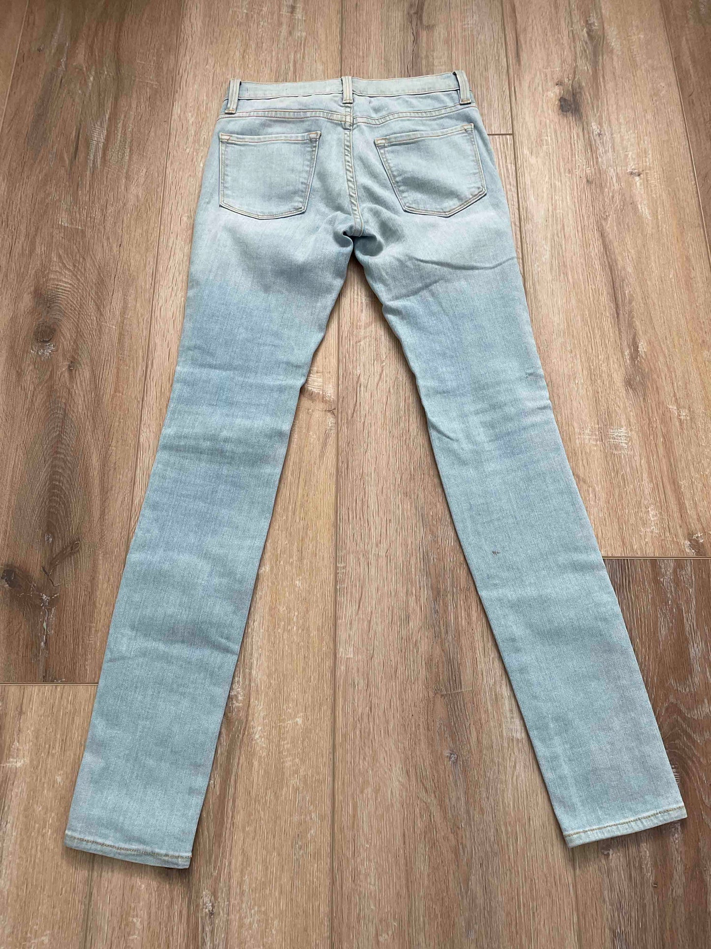 Frame Light Wash Distressed Jeans, 24