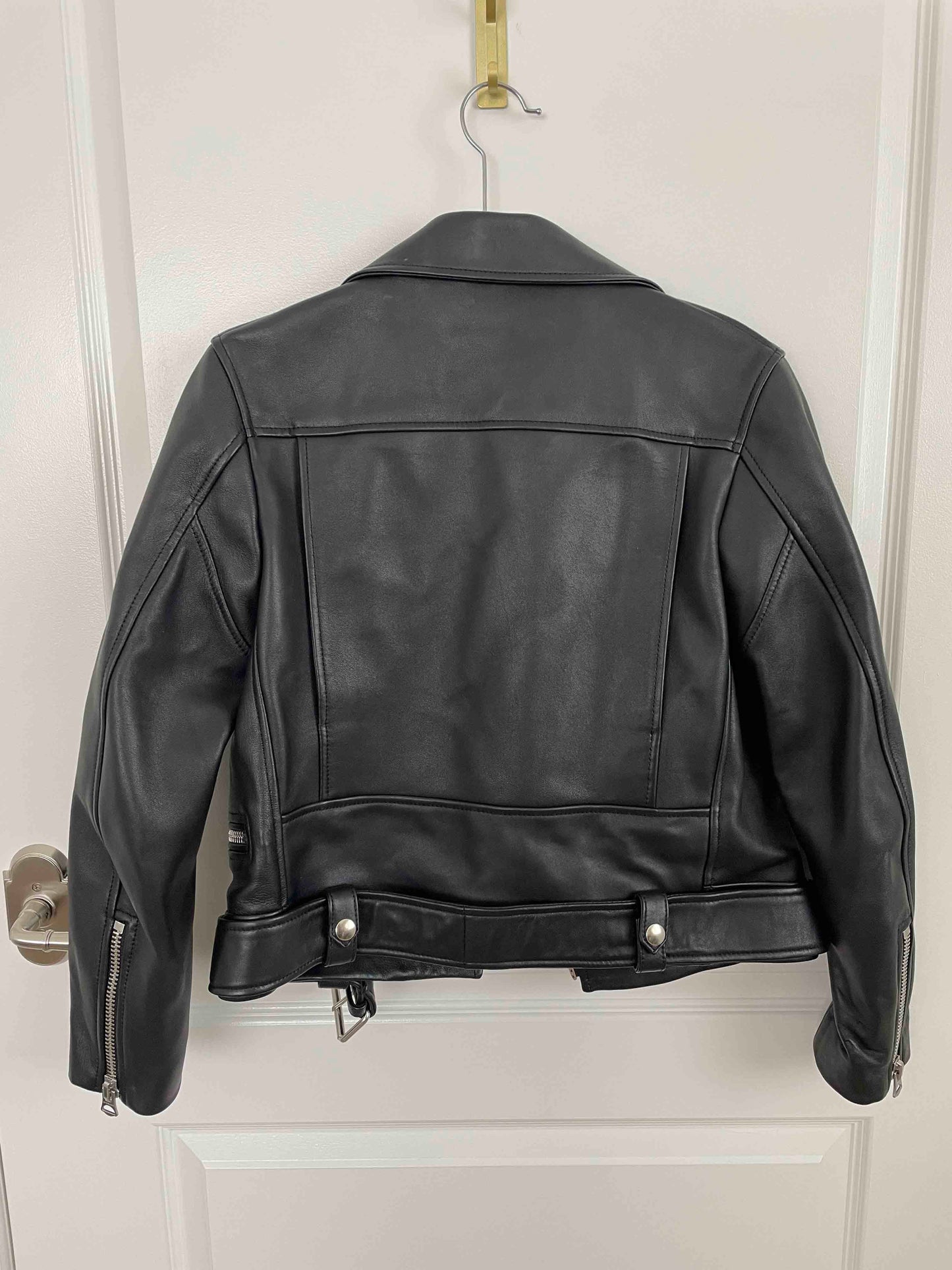 Acne Leather Jacket, Size 36