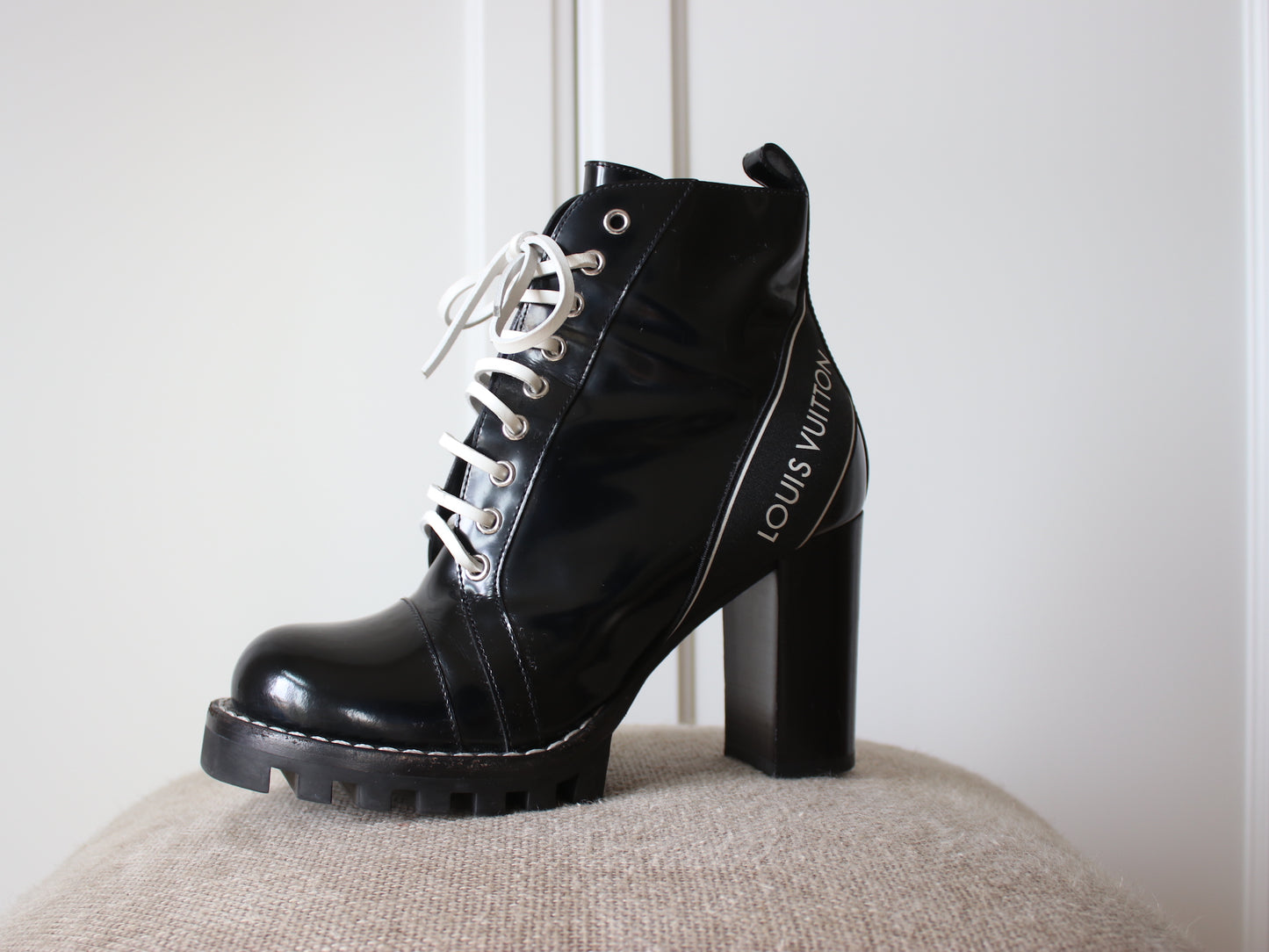 Louis Vuitton Lace-up Boots, 38