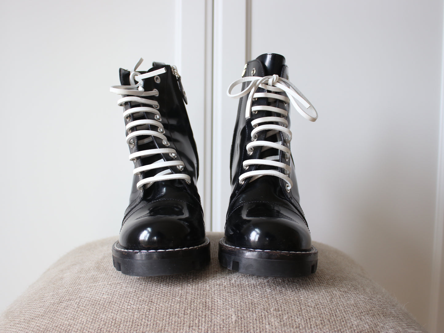 Louis Vuitton Lace-up Boots, 38